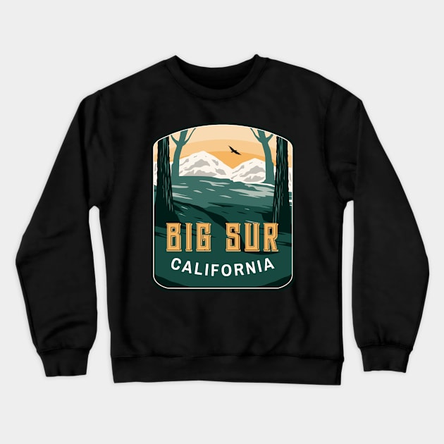 Big Sur Forest Crewneck Sweatshirt by Big Sur California 